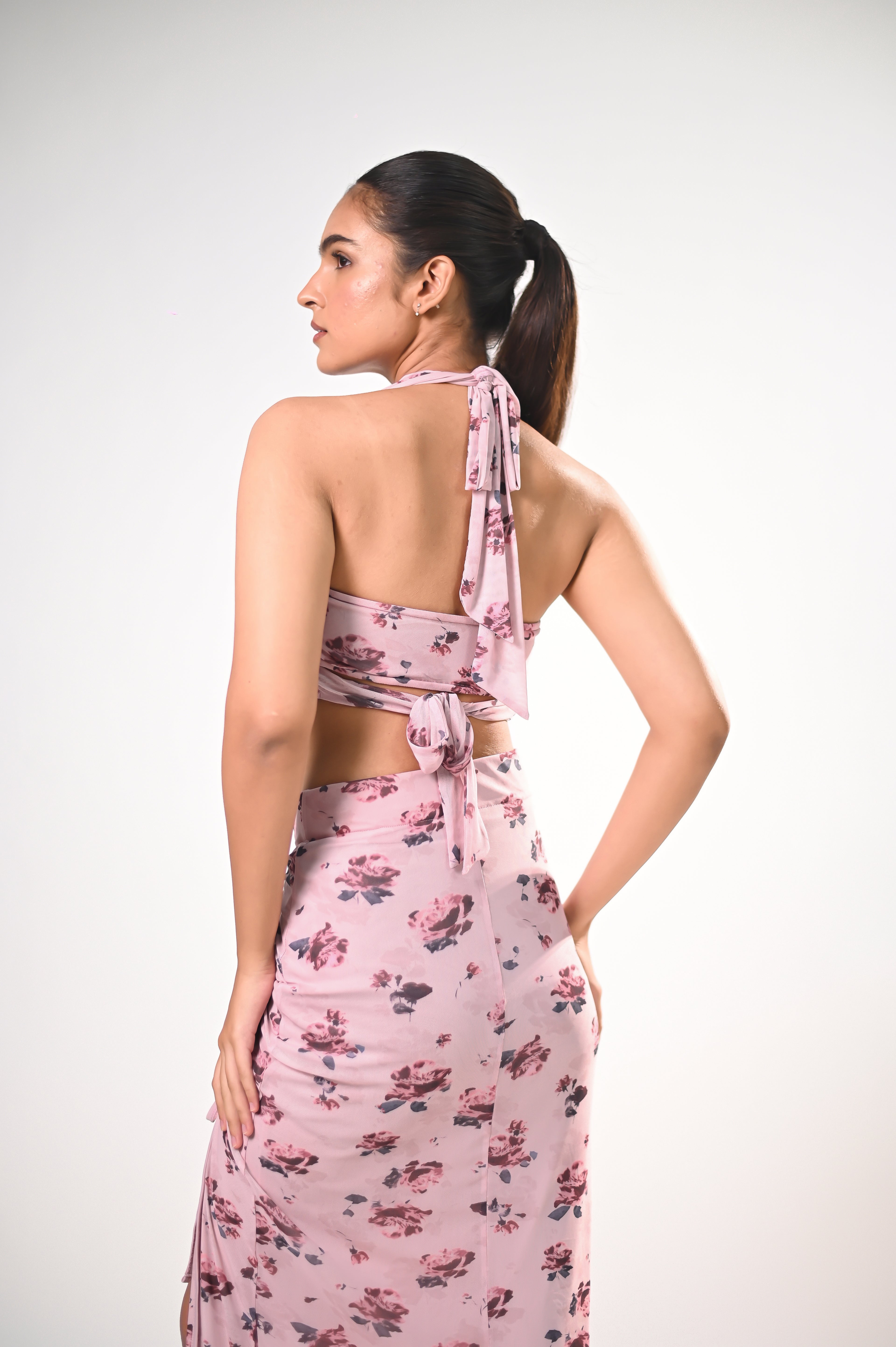 Blush Rose Halter Style Co-ord Set