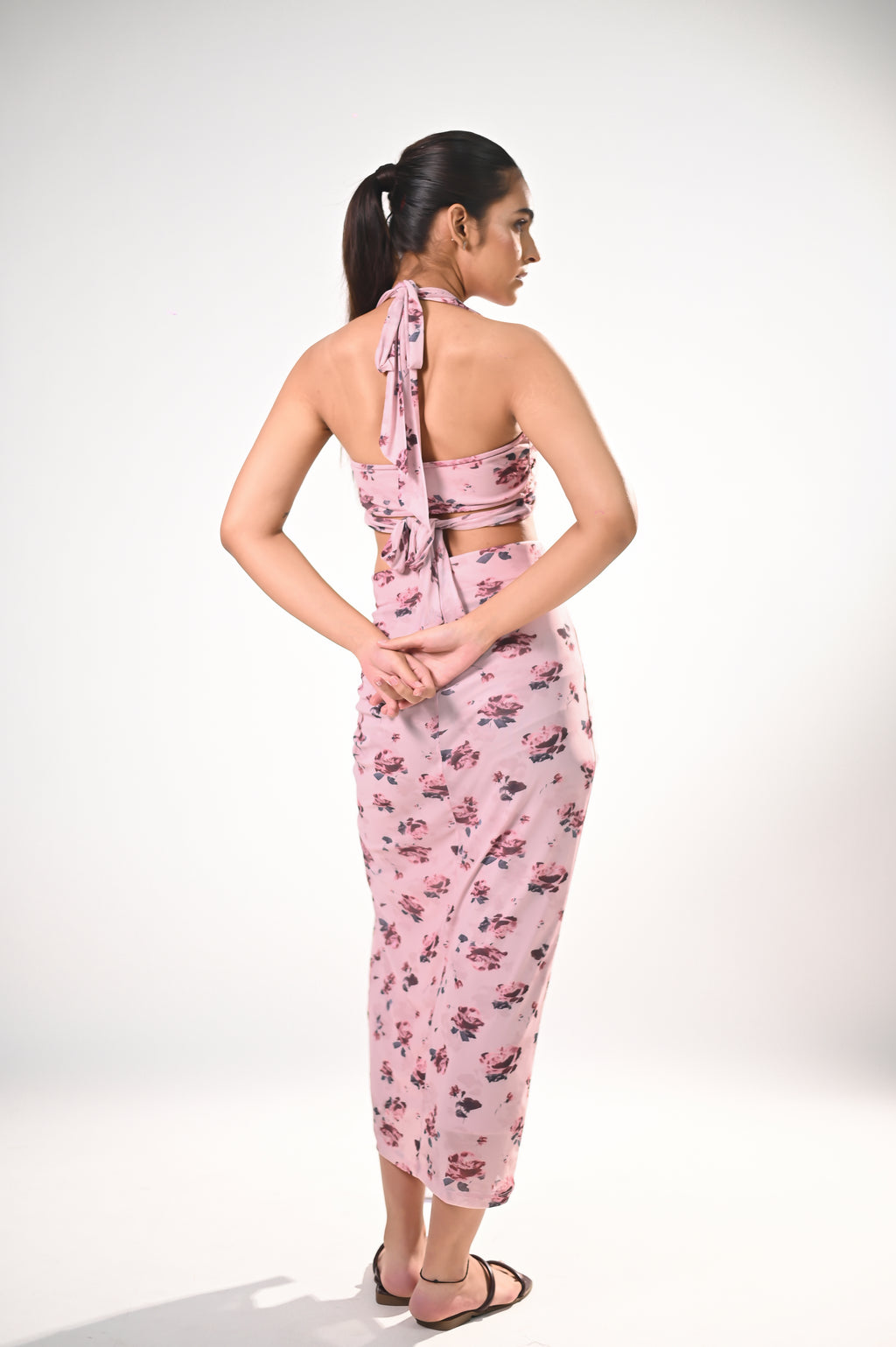 Blush Rose Halter Style Co-ord Set