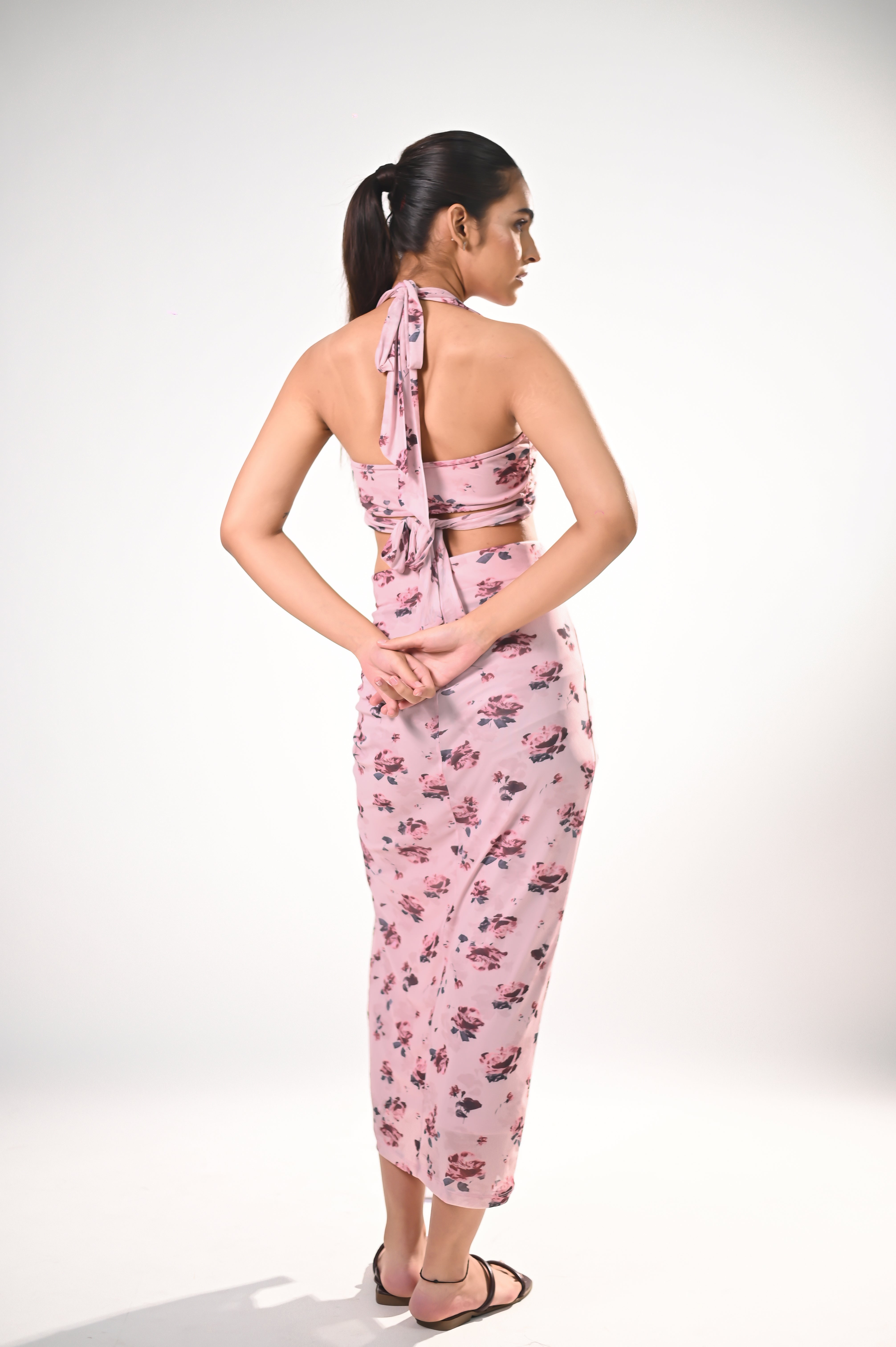 Blush Rose Halter Style Co-ord Set