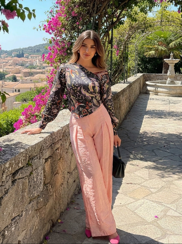 Peach Muse Printed Co-ord Set