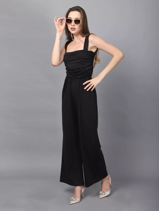 Black Back Knot Jumpsuit