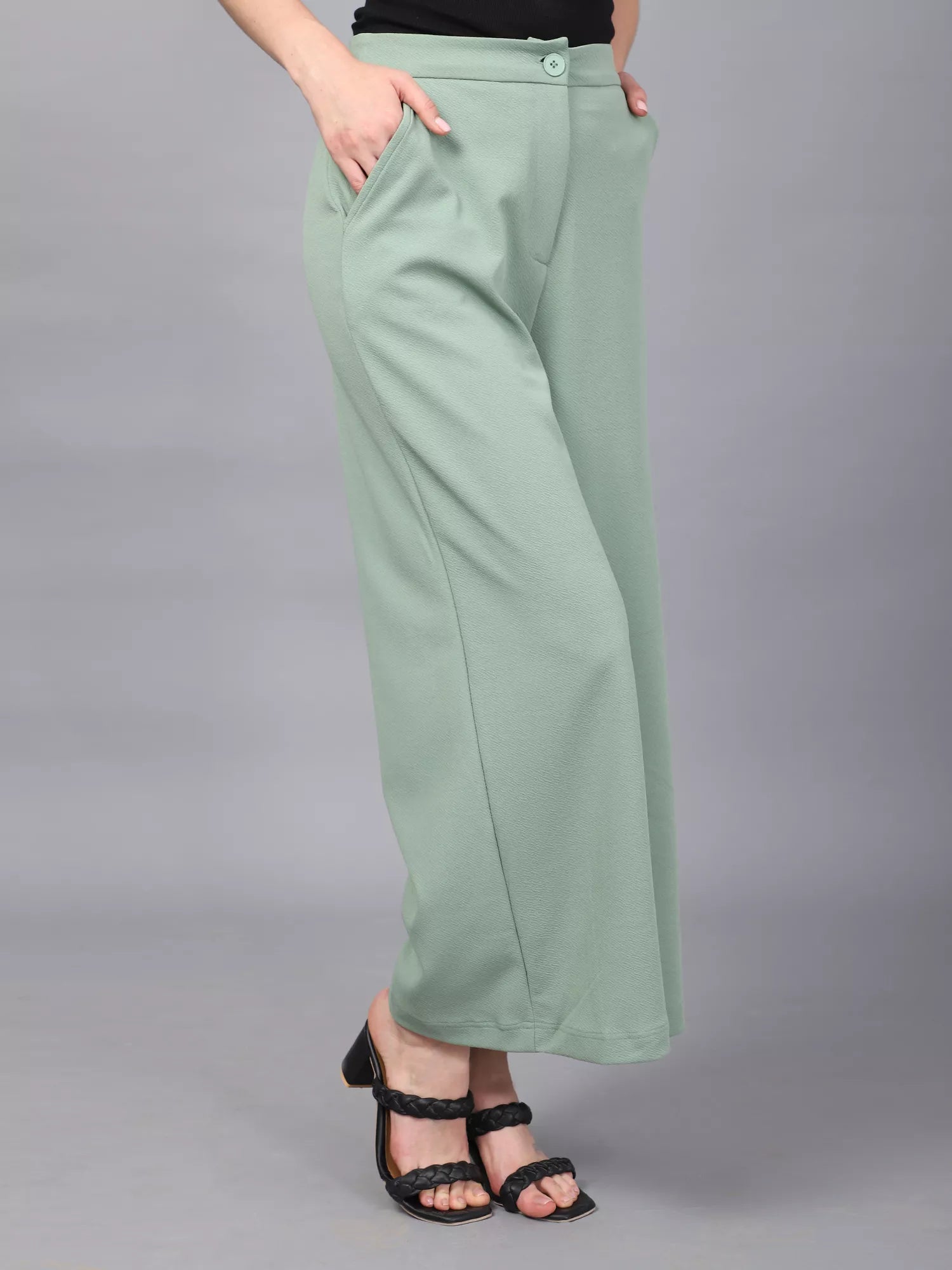 Sea Green Parallel Trousers