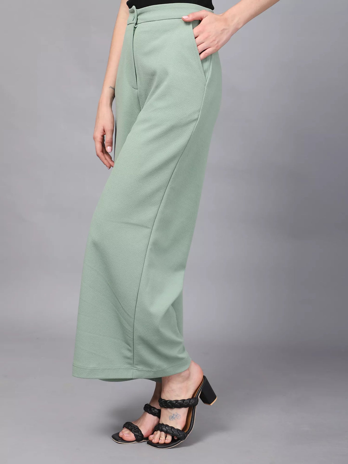 Sea Green Parallel Trousers