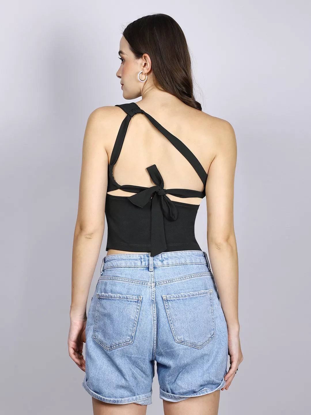 Olive Back Knot Top