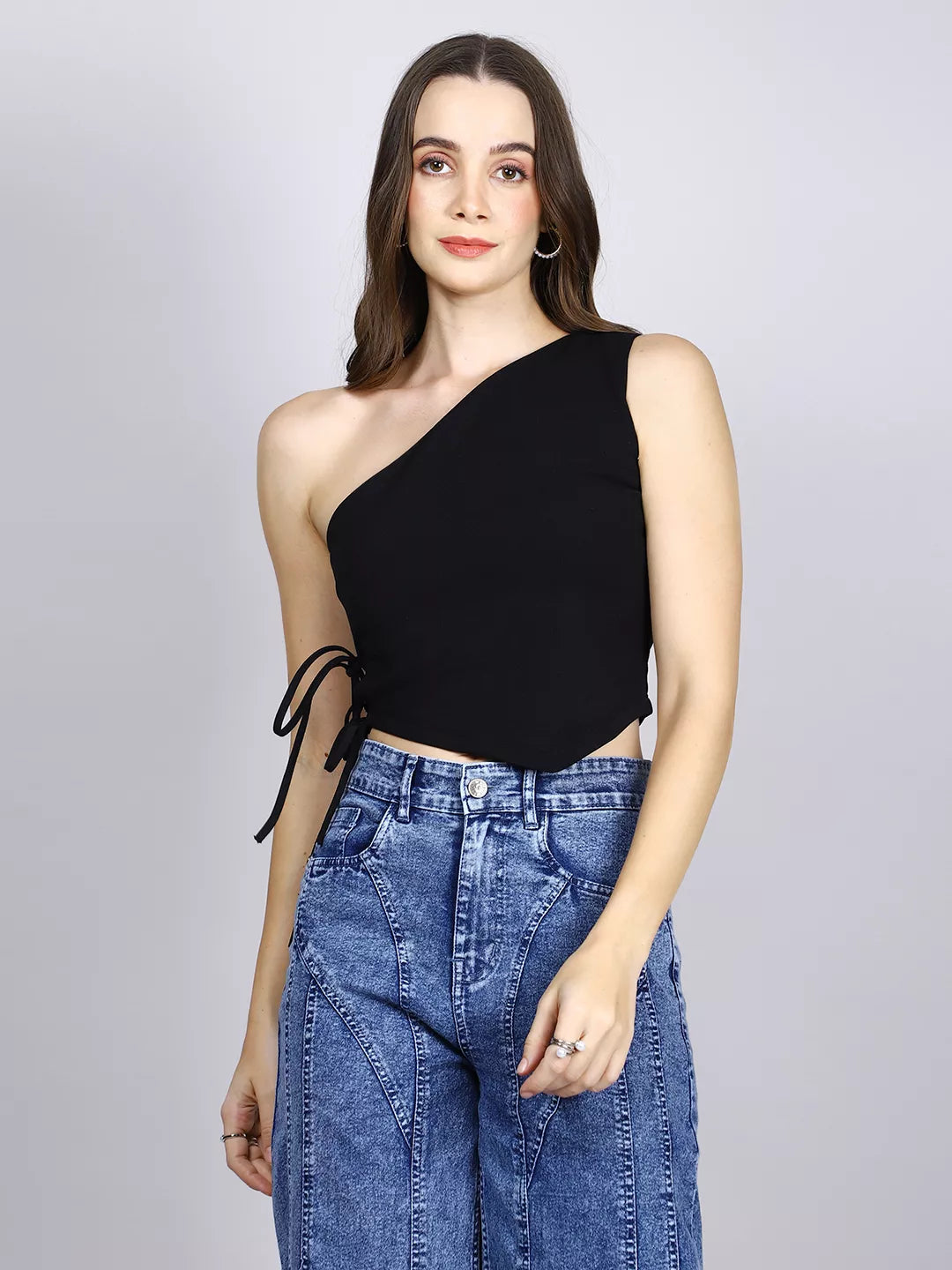 Black Tie Crop Top