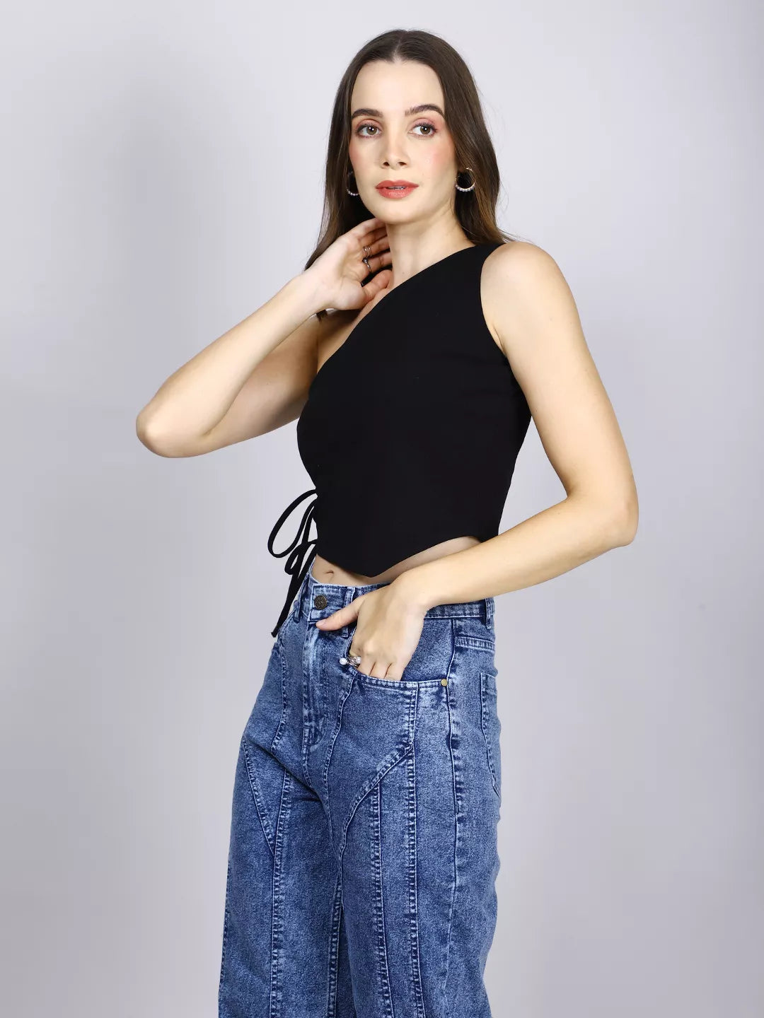 Black Tie Crop Top
