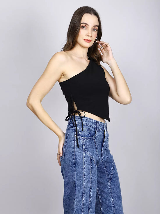 Black Tie Crop Top