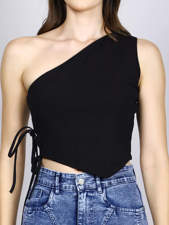 Black Tie Crop Top