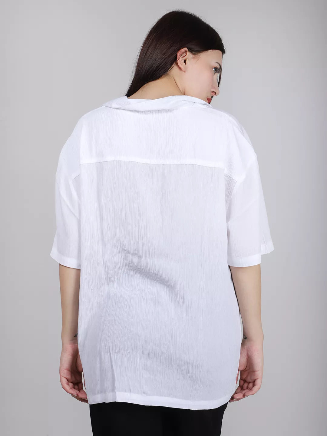 White Relax Fit Shirt