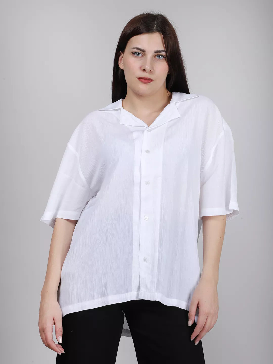 White Relax Fit Shirt