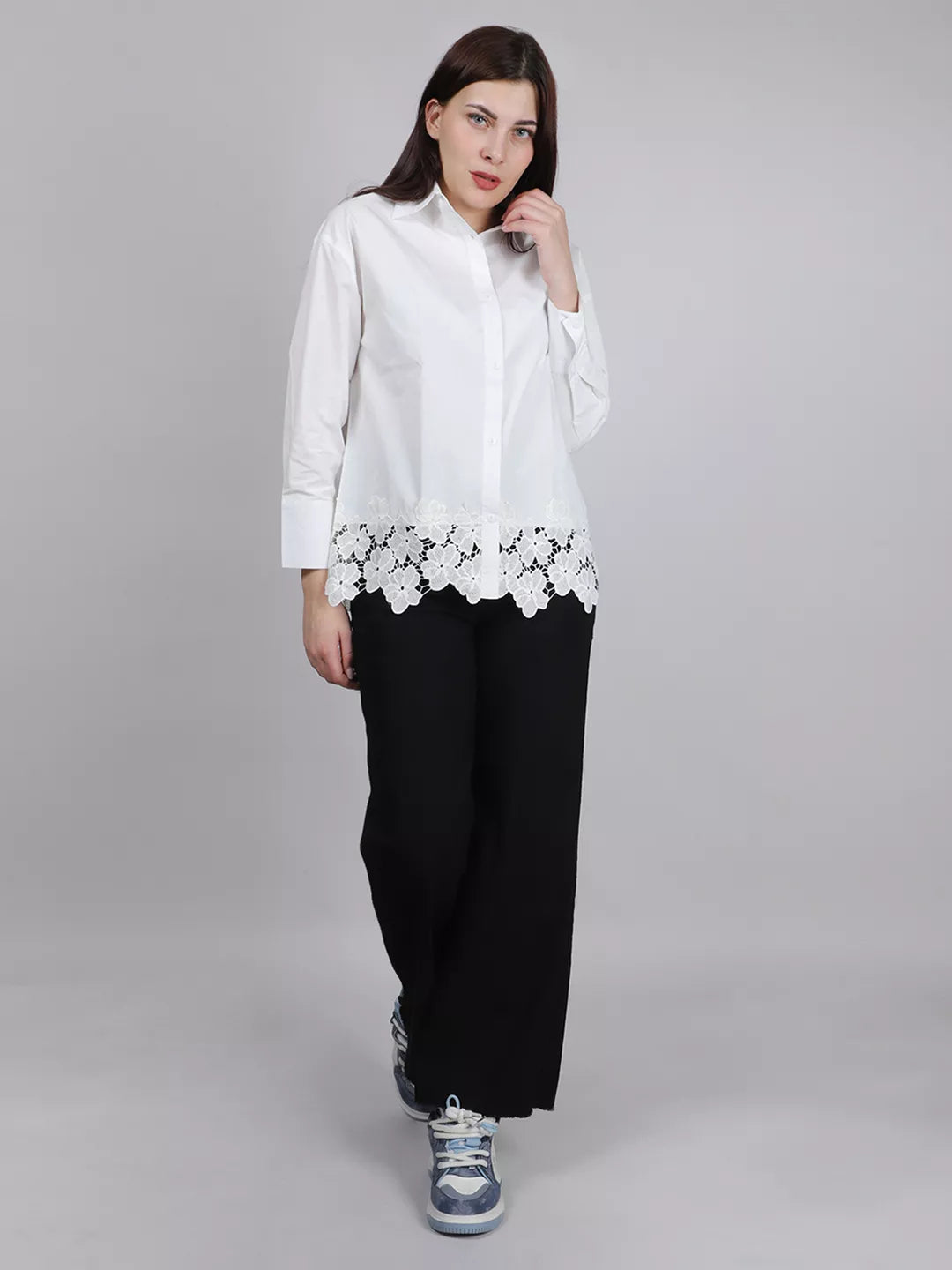 White Lace Shirt