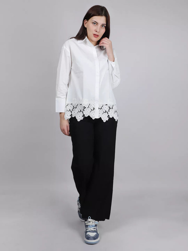 White Lace Shirt