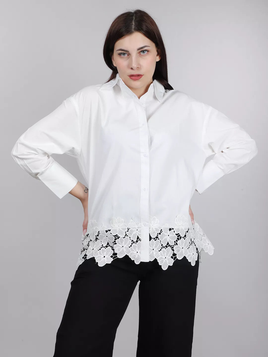 White Lace Shirt