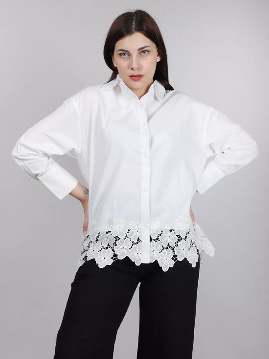 White Lace Shirt