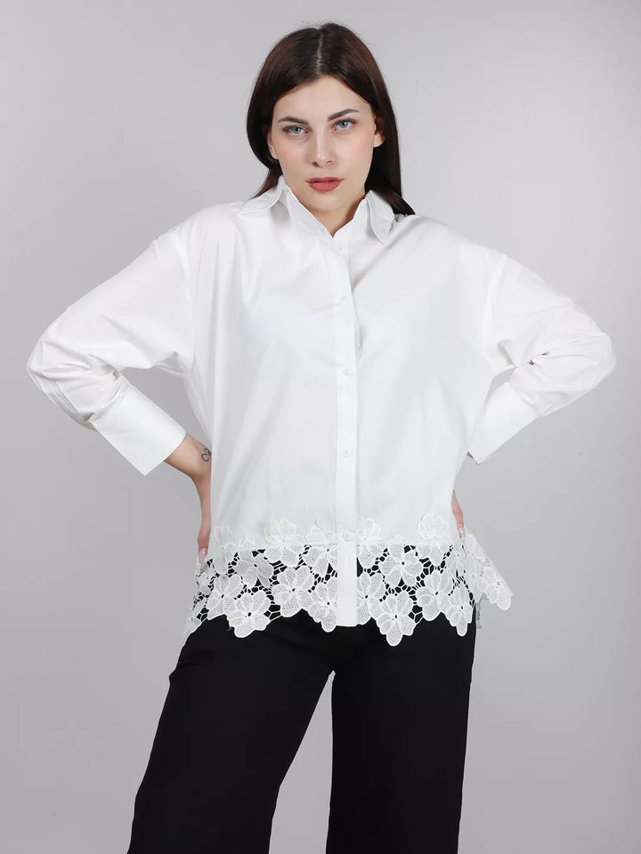 White Lace Shirt