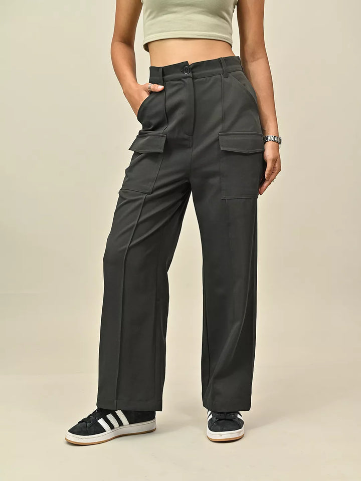 Black Pocket Pants