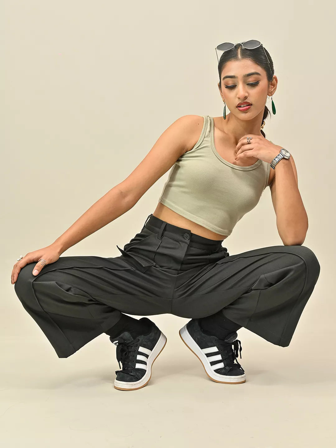 Black Pocket Pants