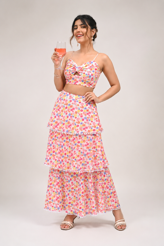 Floral Sangria Co-ord Set