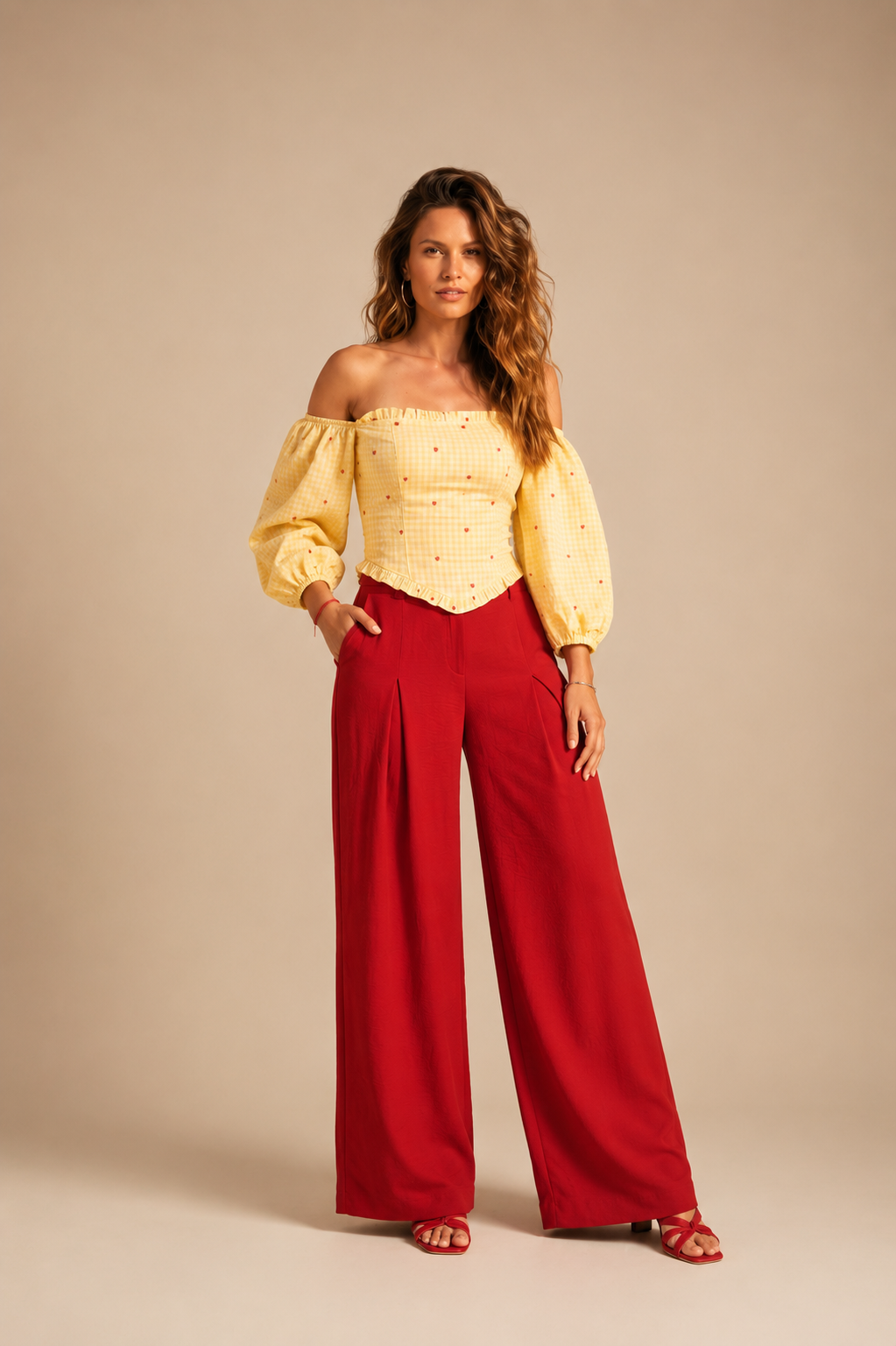 Sunset Muse Off-Shoulder Co-ord Set