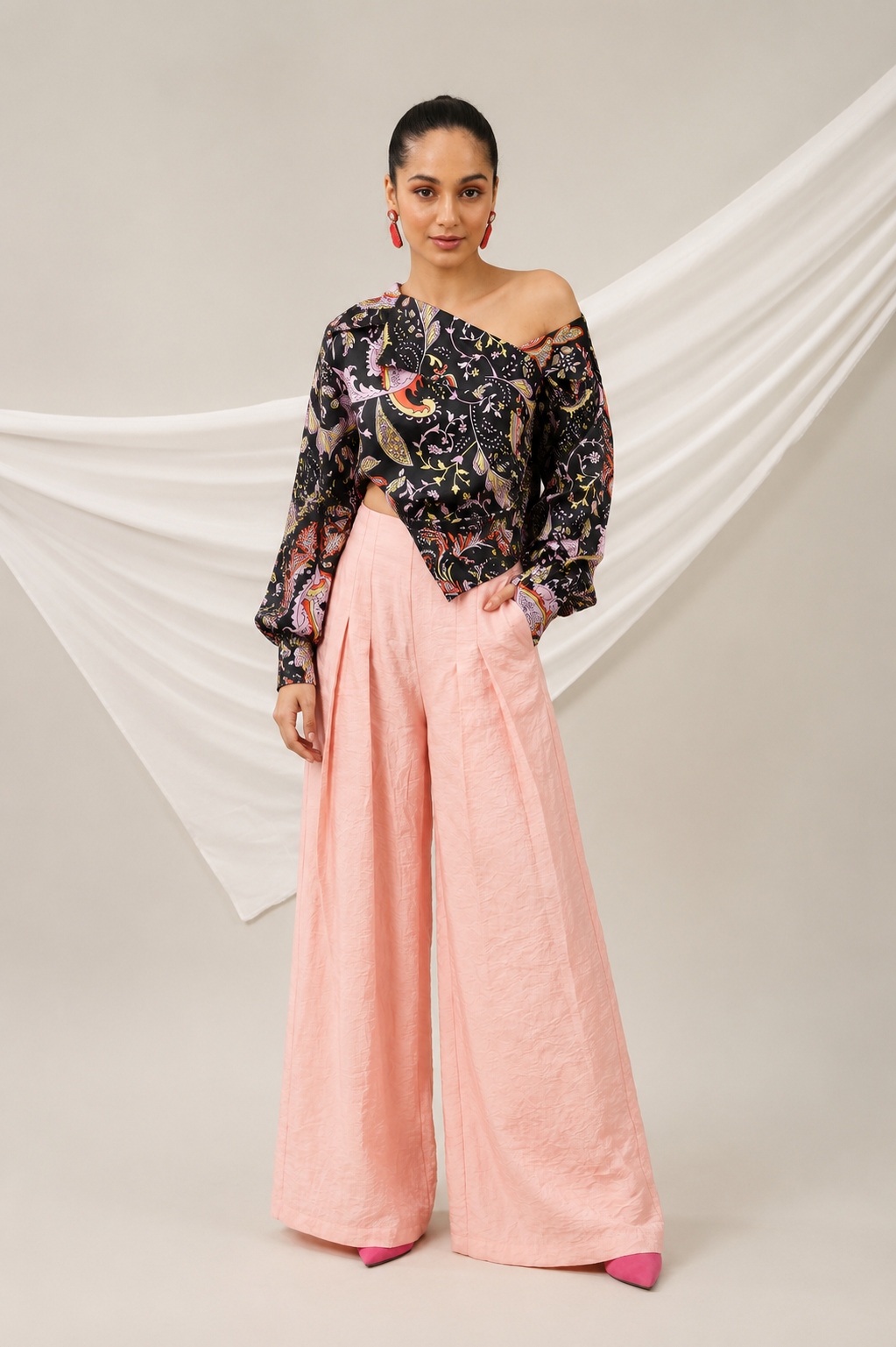 Peach Muse Printed Co-ord Set