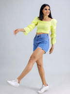 Yellow Crop Top