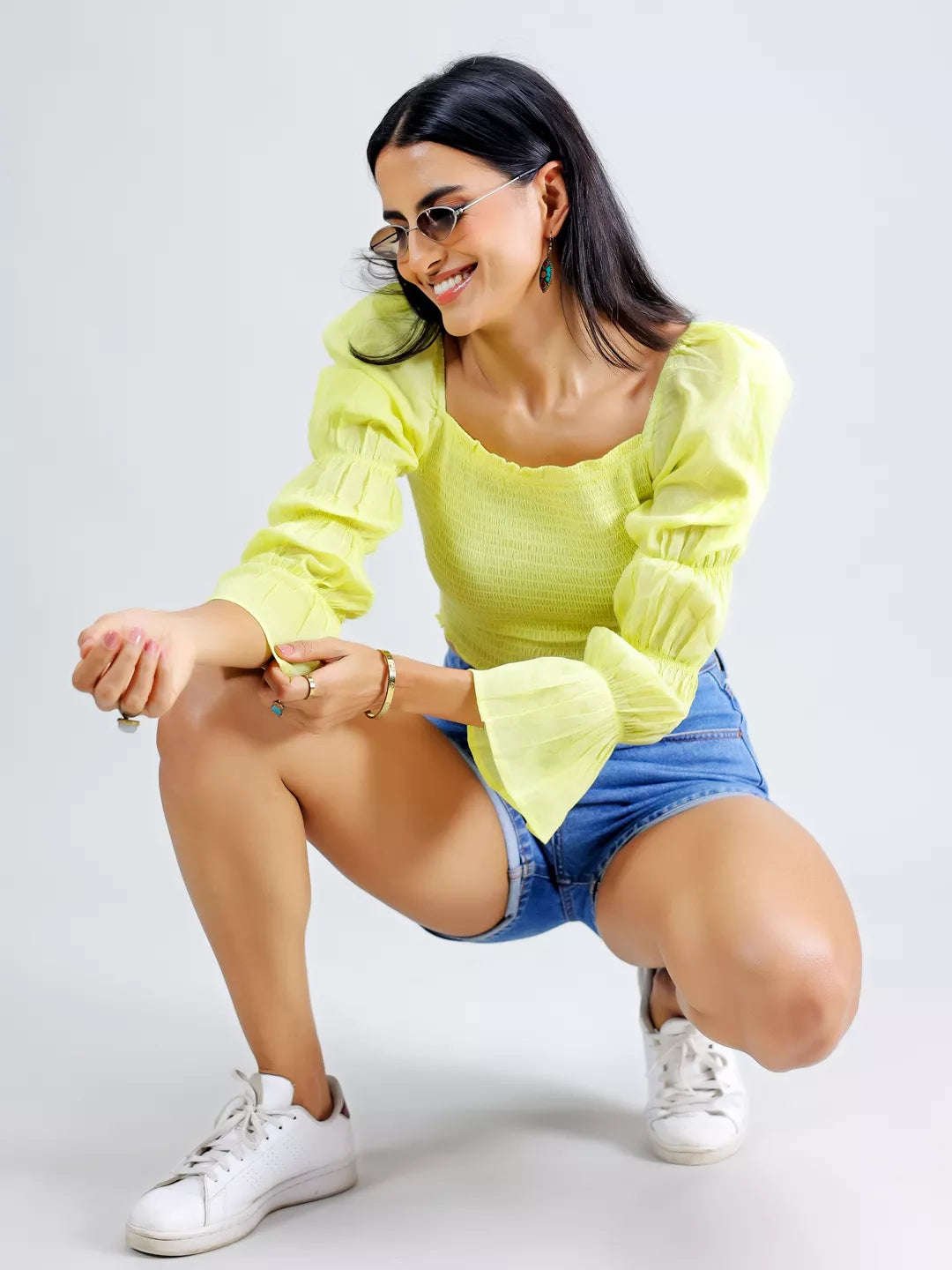 Yellow Crop Top