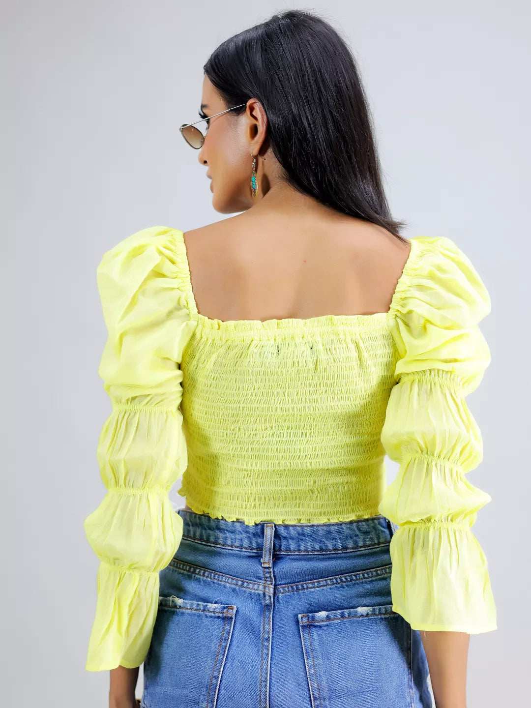 Lemon Glow Smocked Co-Ord Set