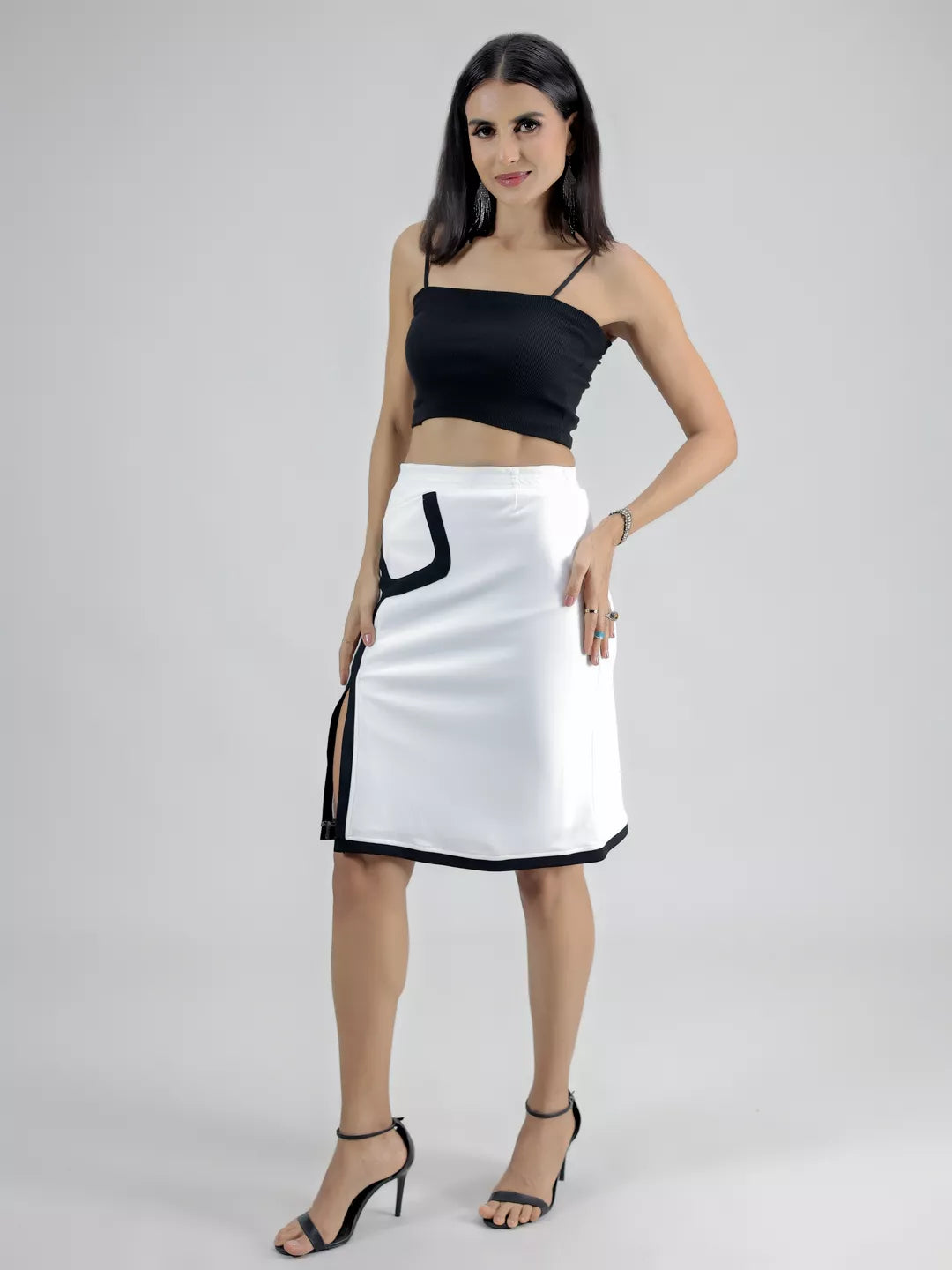 White Pocket Skirt