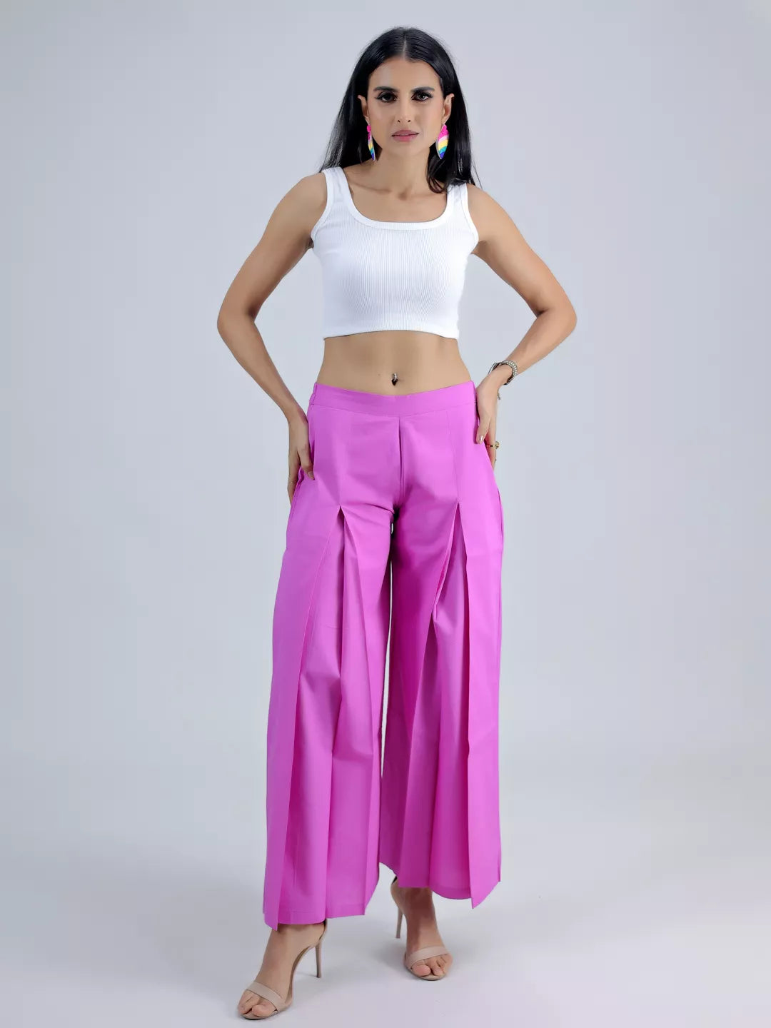 Pink Pleated Pant