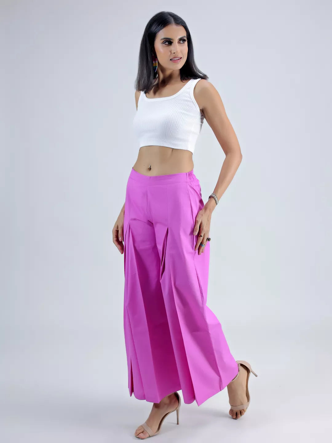 Pink Pleated Pant