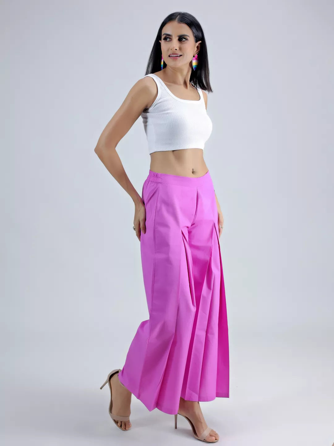 Pink Pleated Pant