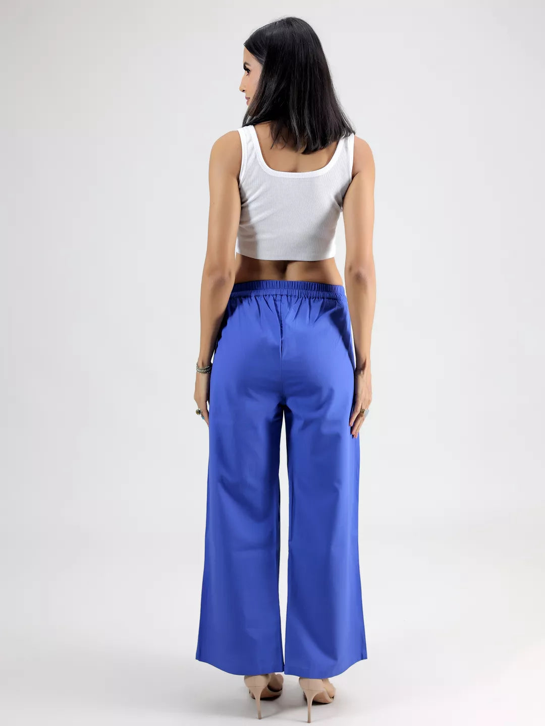 Blue Front Pleasted Pant