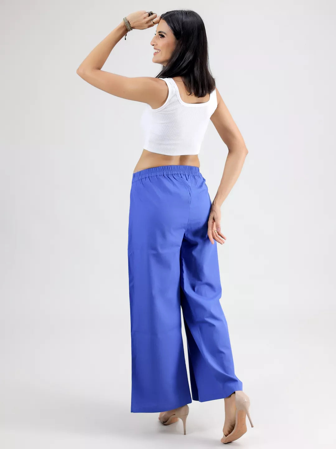 Blue Front Pleasted Pant