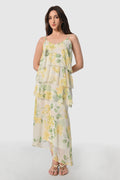 Floral Whisper Ruffle Dress