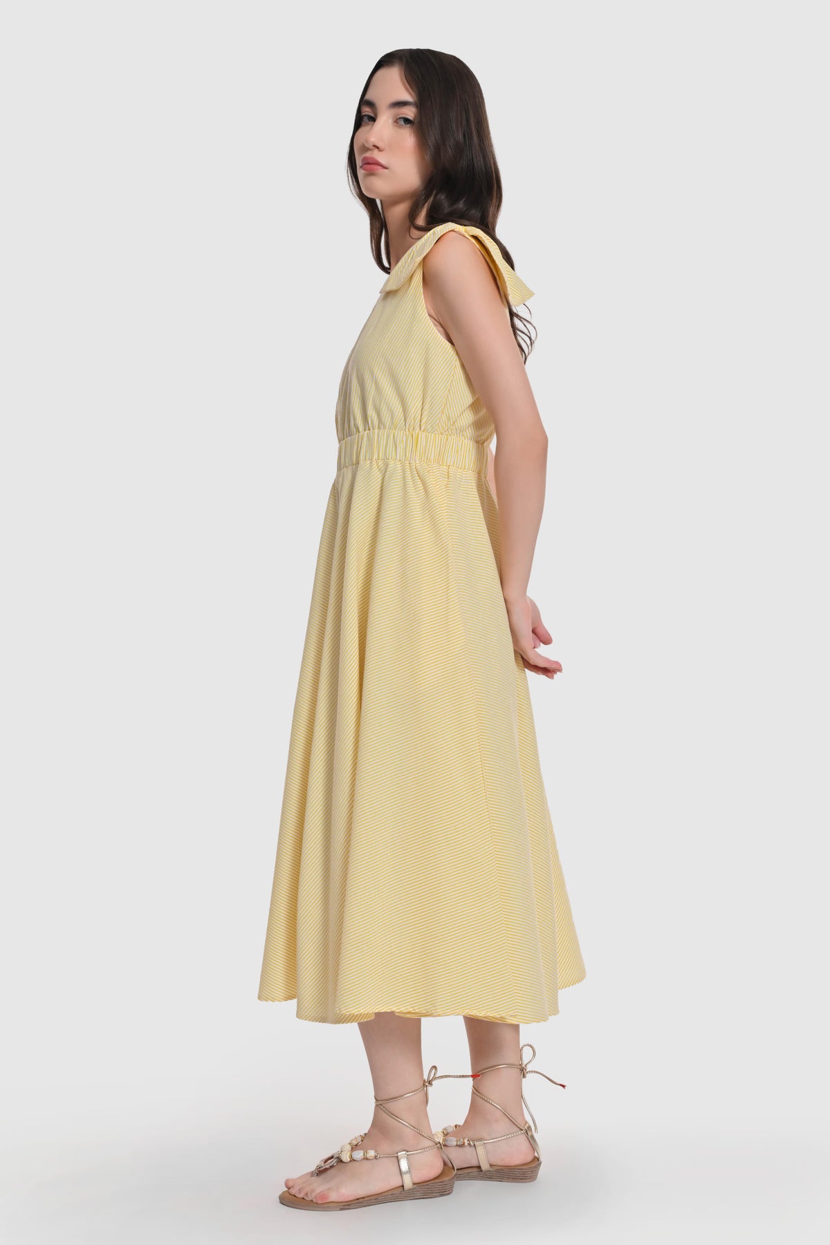 One Shoulder Midi length Dress