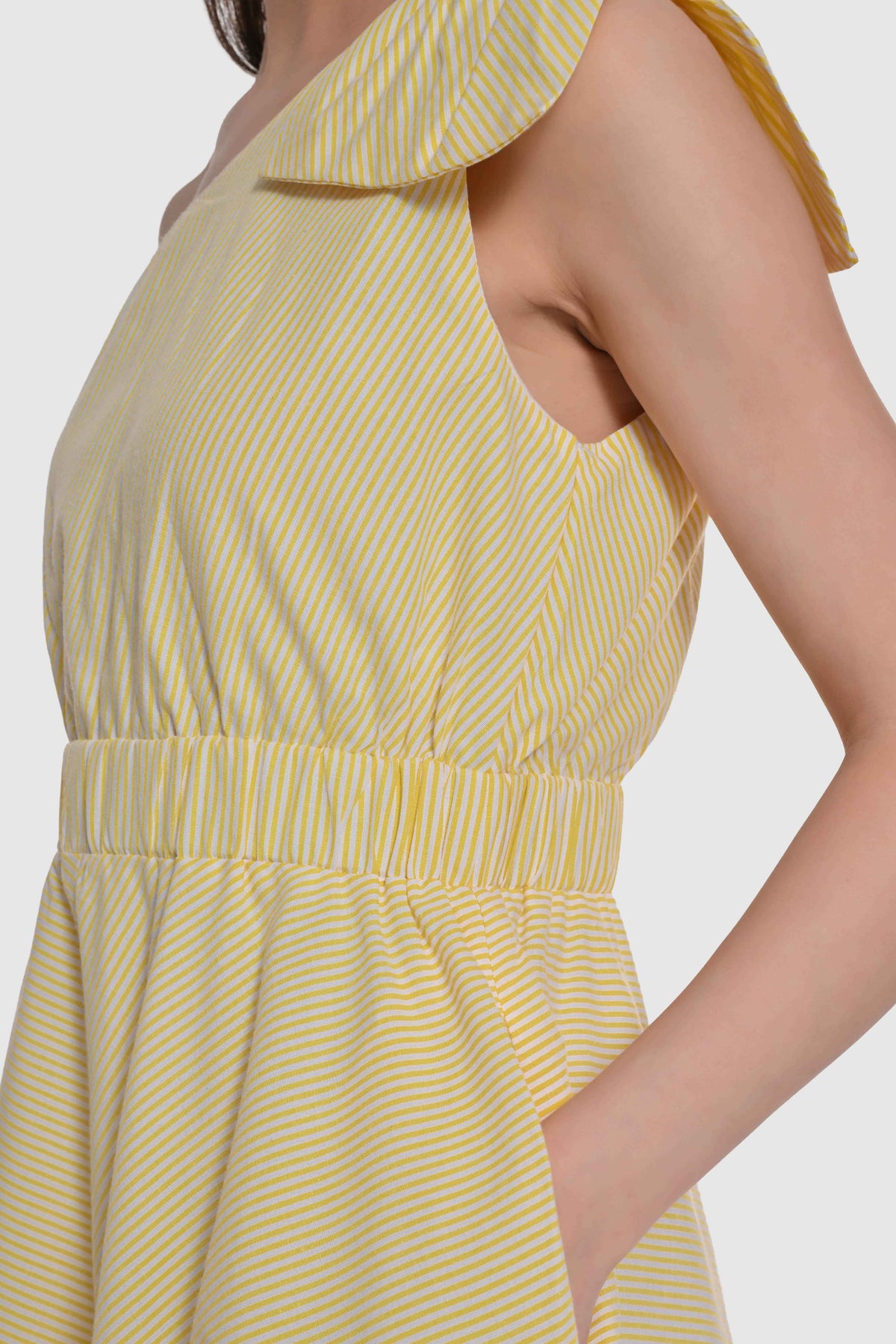 One Shoulder Midi length Dress