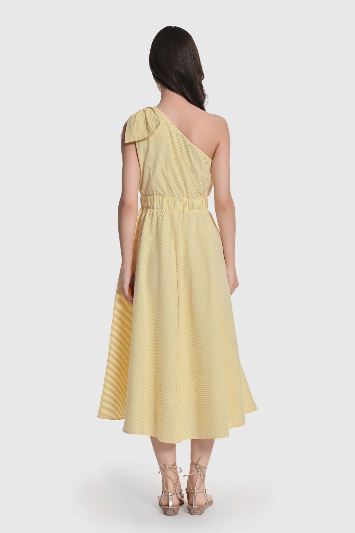 One Shoulder Midi length Dress