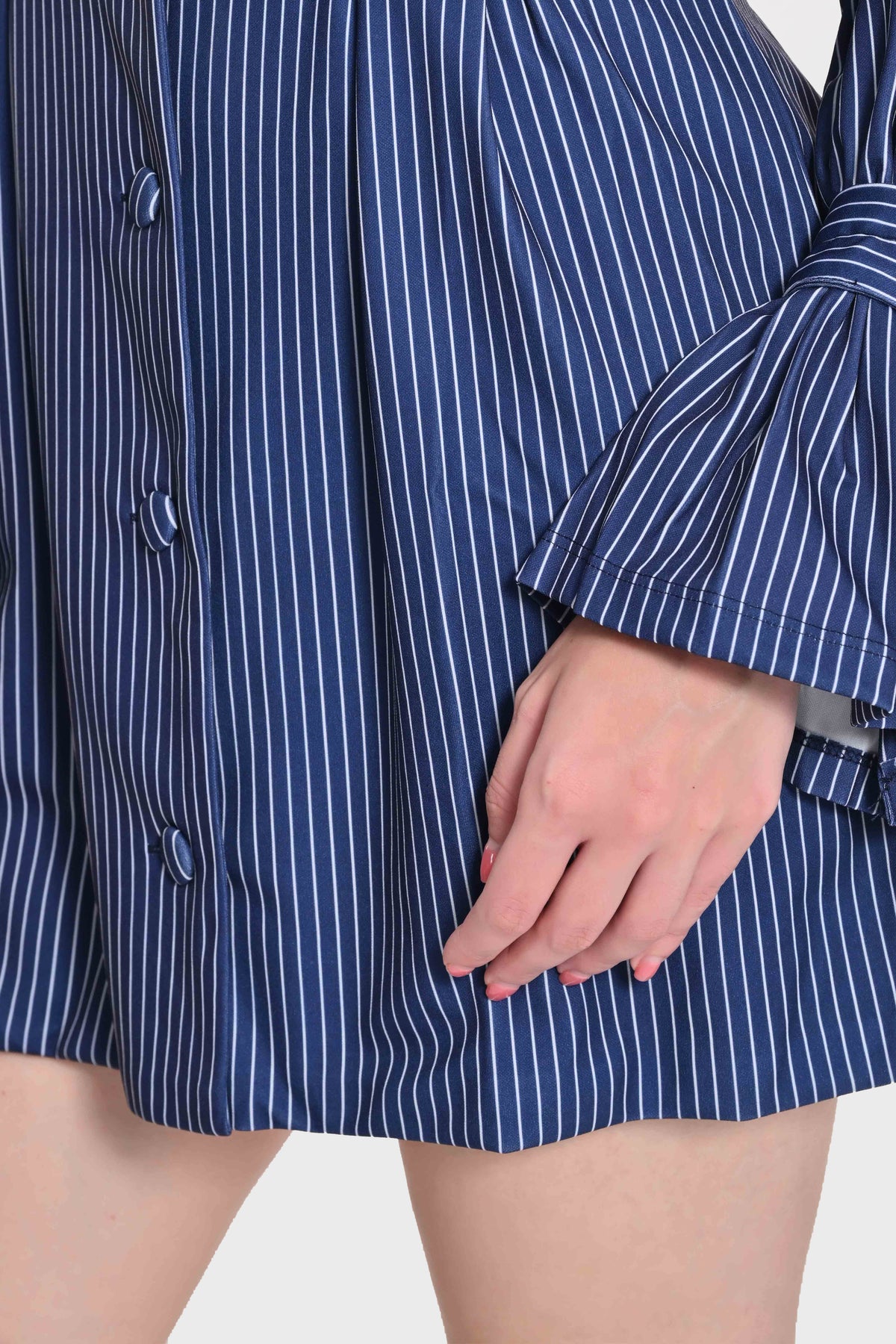 Bishop-Sleeve Blazer Style Dress