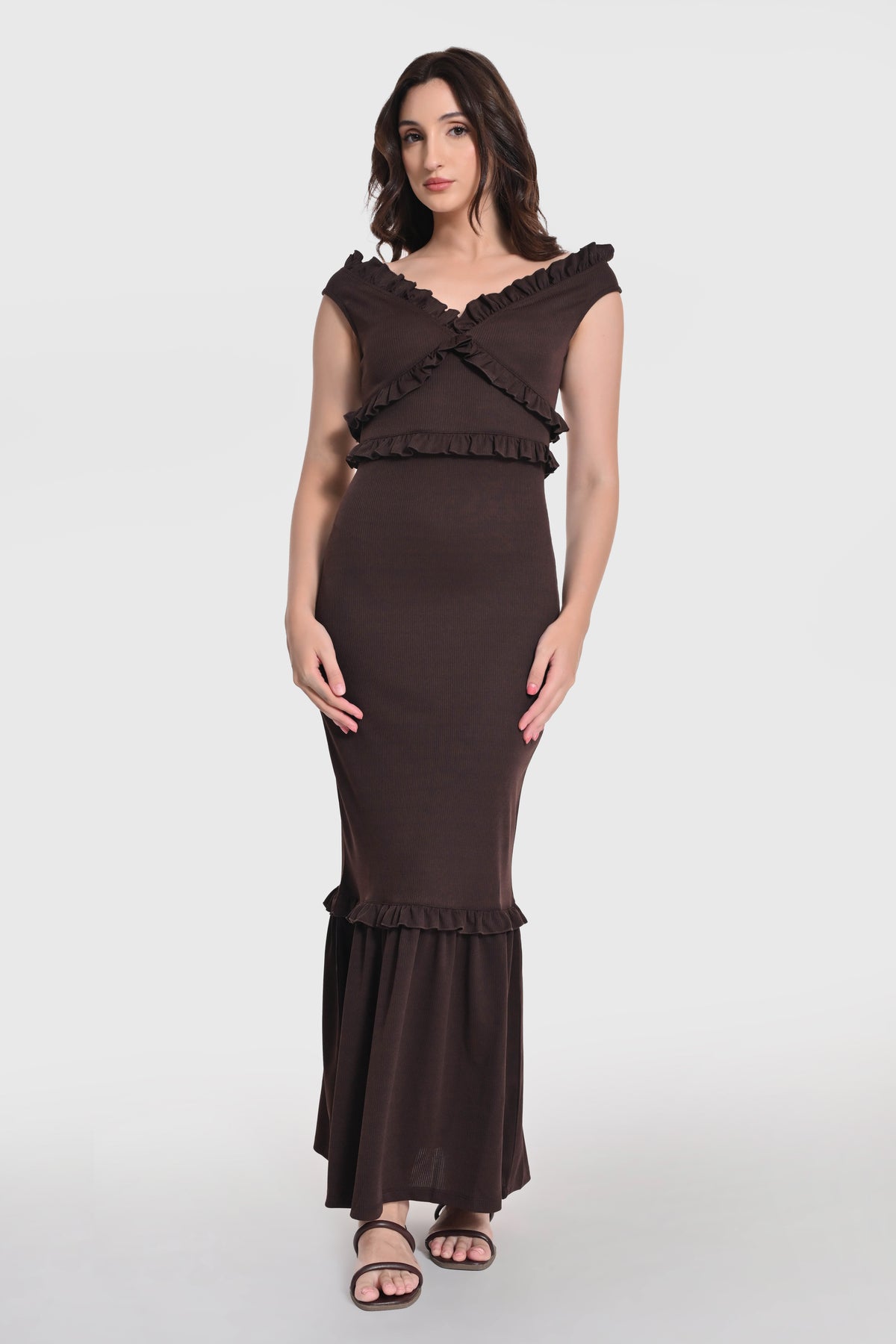 Eternal Grace Off Shoulder Dress