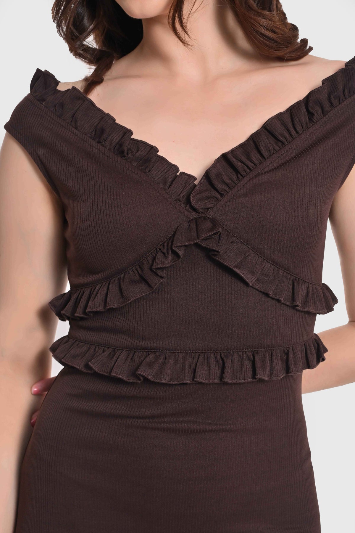 Eternal Grace Off Shoulder Dress