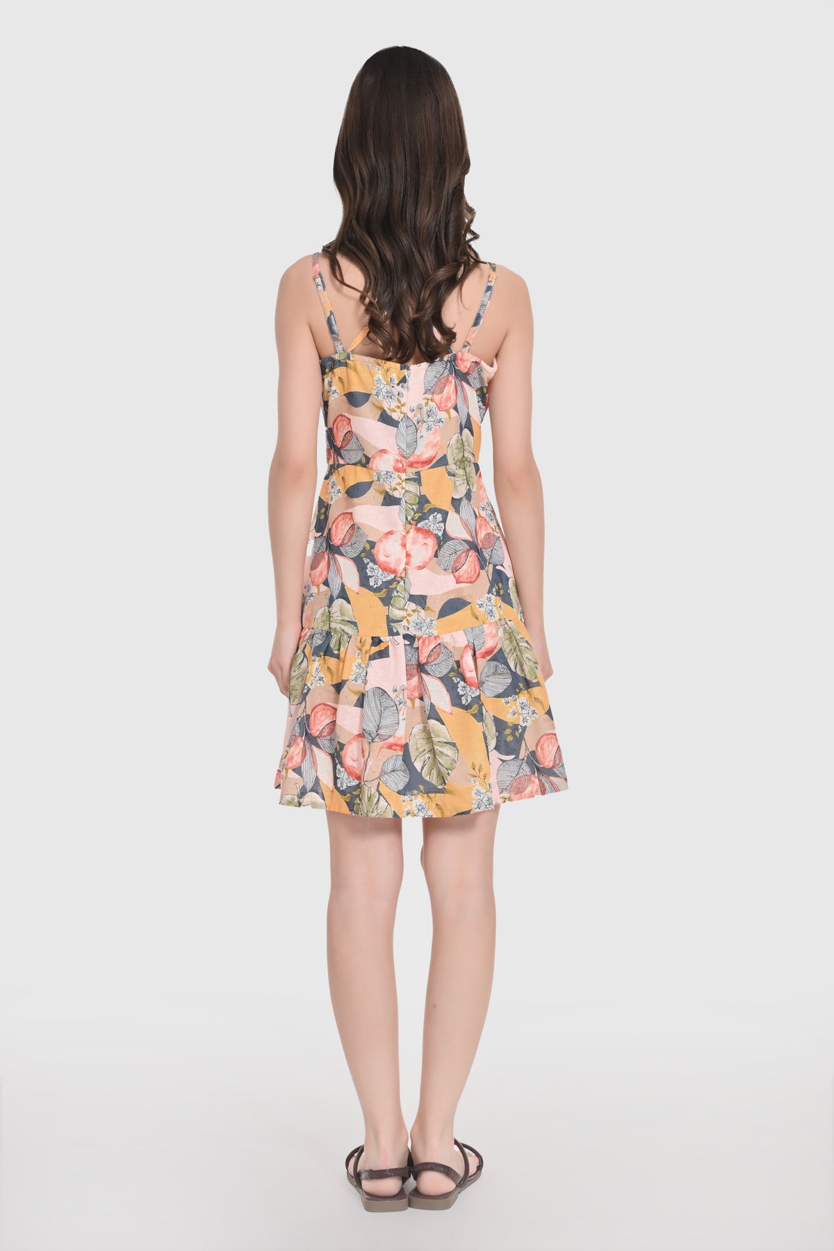 Tropical Bloom Mini Dress