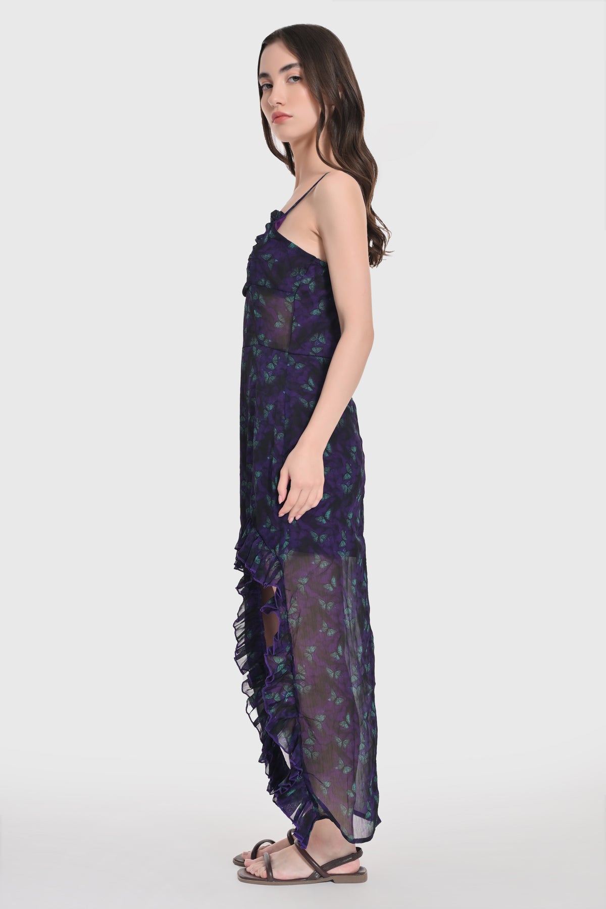 Midnight Butterfly Mesh Dress