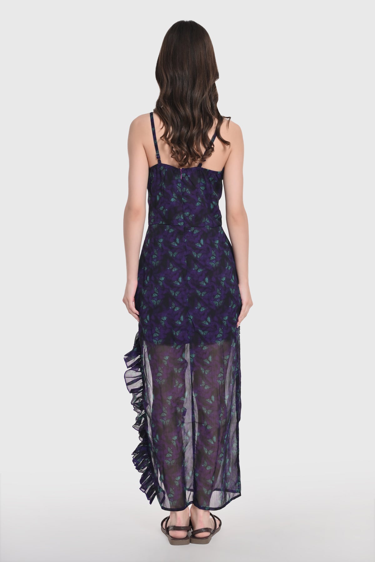 Midnight Butterfly Mesh Dress