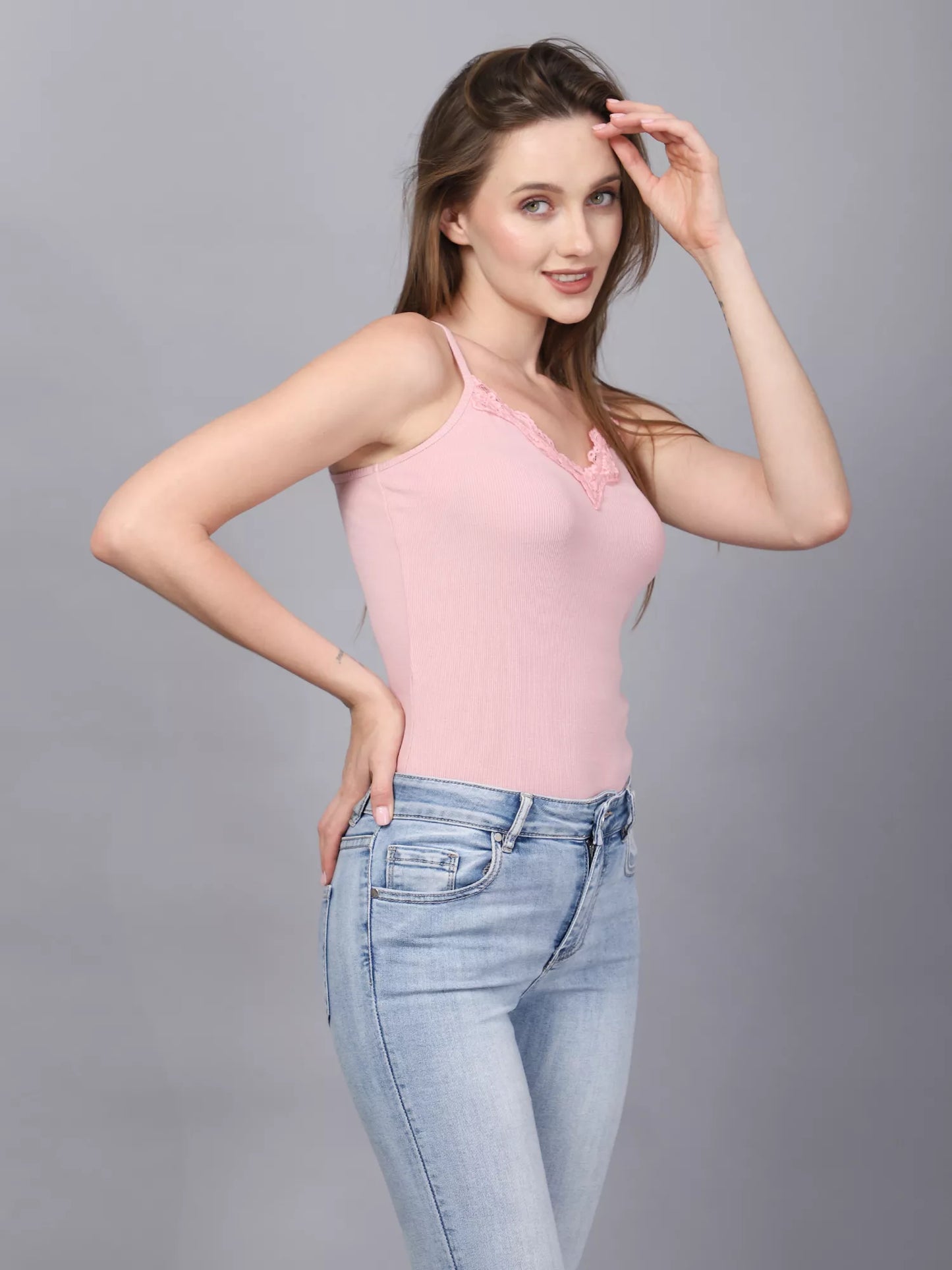 Pink Lace Bodysuit