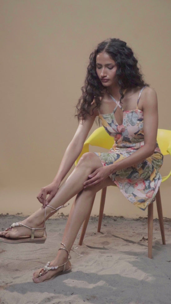 Tropical Bloom Mini Dress