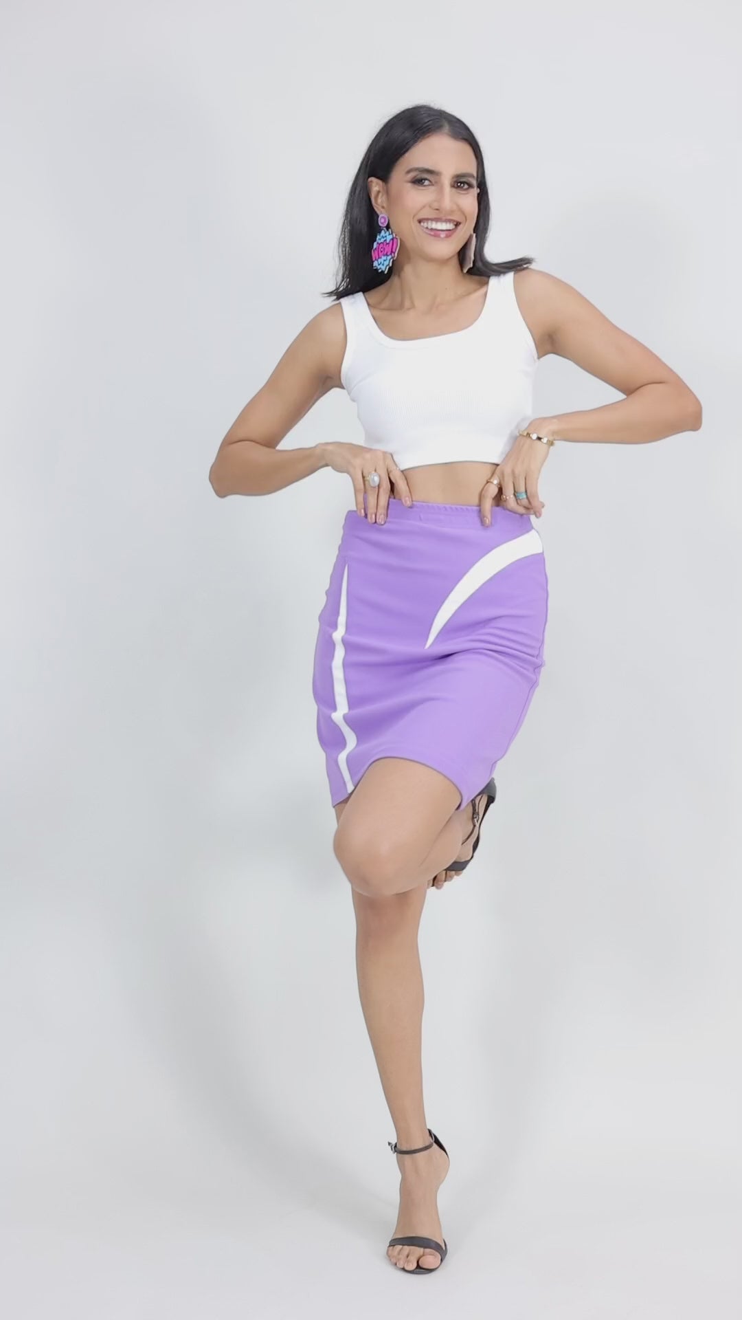 Lavender Mini Skirt