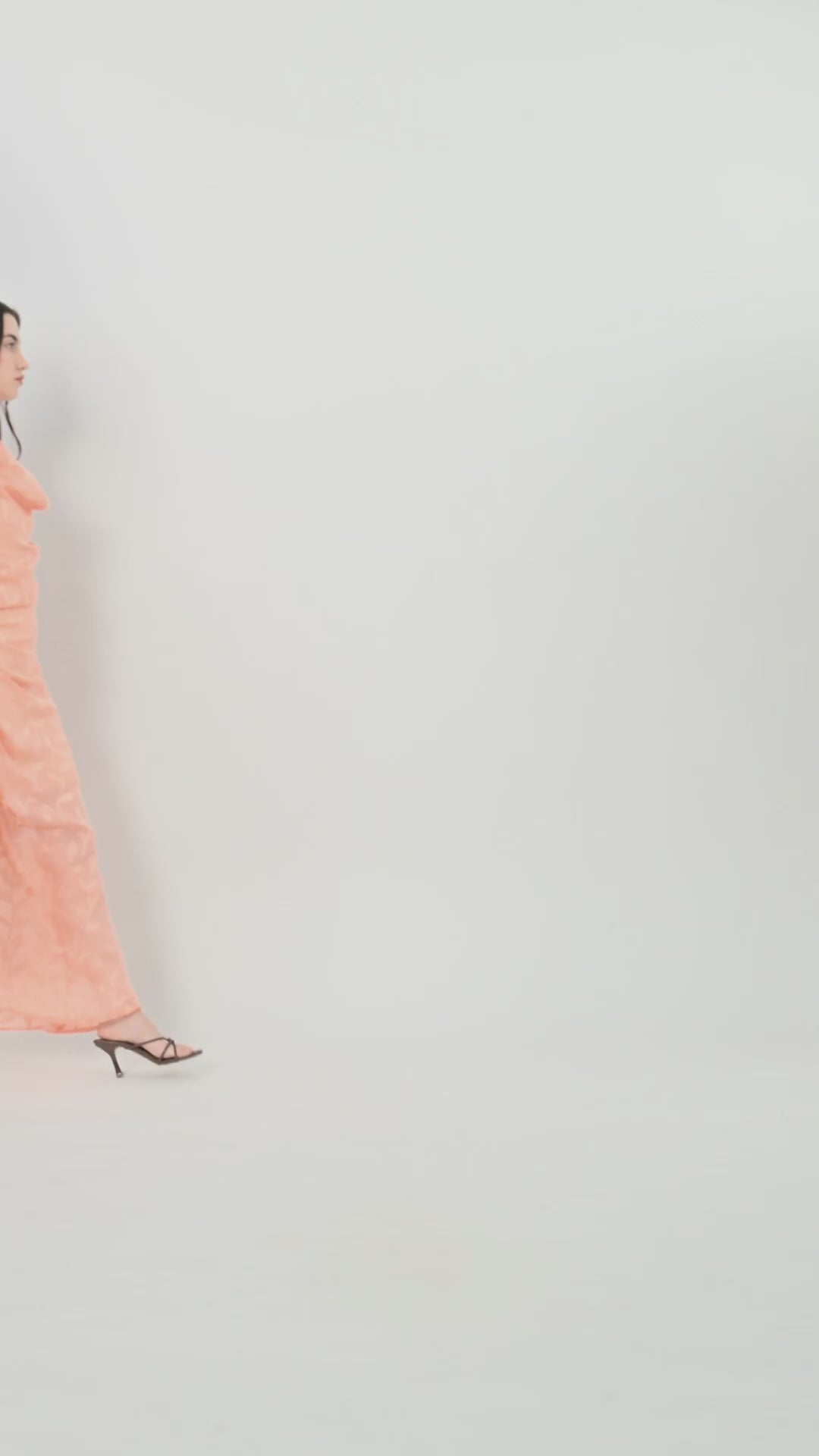 Apricot Aura Asymmetrical Dress