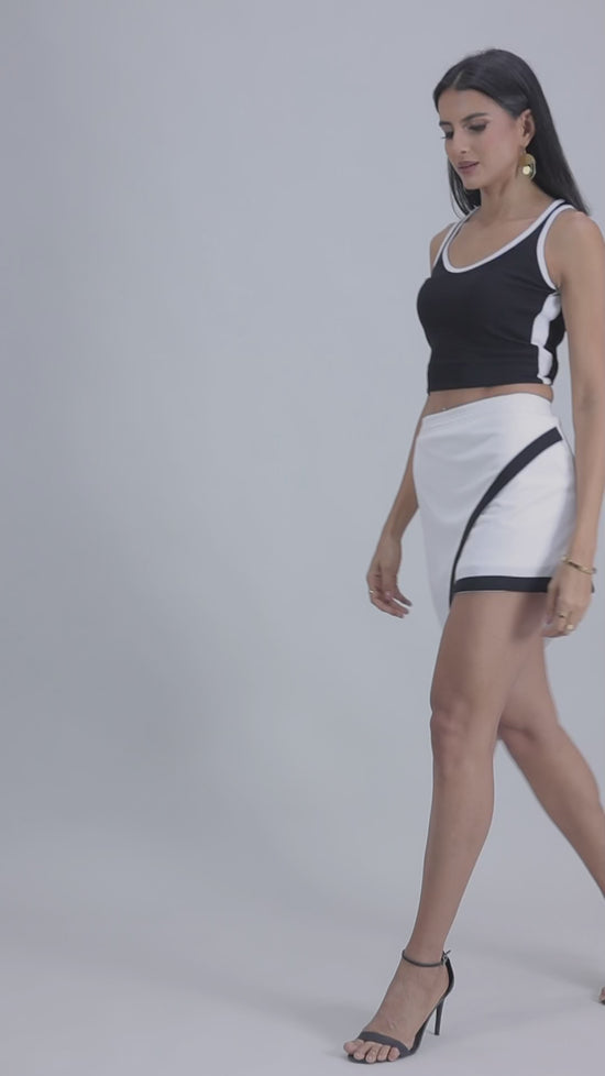 White Asymetrical Skirt