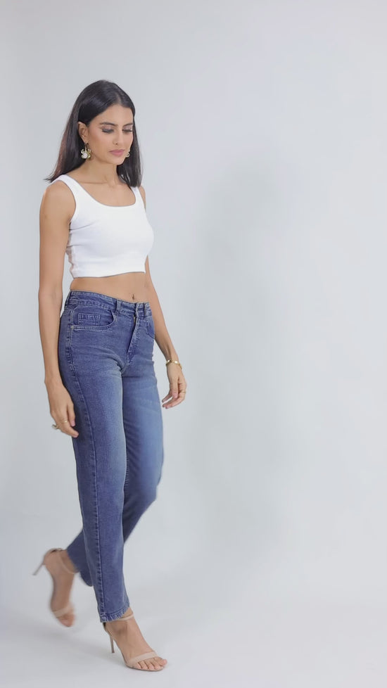 Blue Basic Denim Jeans