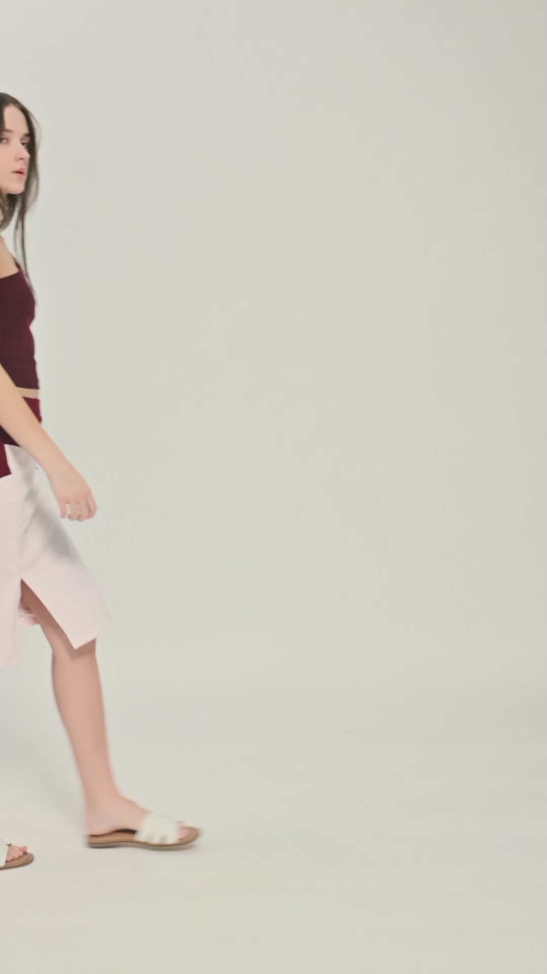 Blush Pink Colorblock Skirt